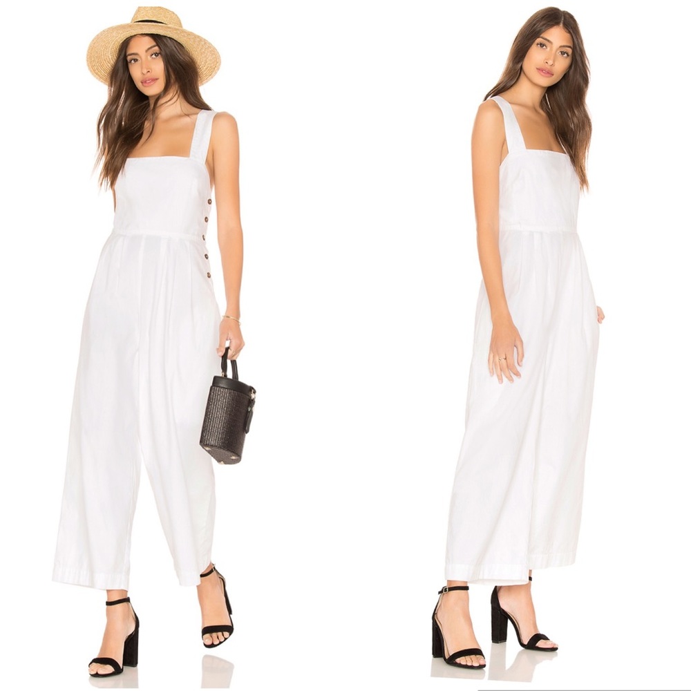 Free People Fara Jumpsuit in White